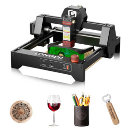 Graveur Laser Mini LONGER Ray5 3,5W - Haute Vitesse 12000 mm/min pour Bois et Métal