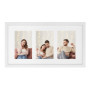 Cadre Photo Triptyque SONGMICS en MDF Blanc pour 3 Photos 10x15 cm