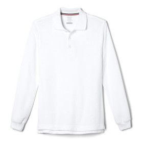 Polo Piqué Longues Manches Unisexe Enfant - Blanc - French Toast