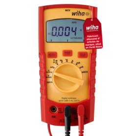 Multimètre numérique Wiha CAT III 1000 V et CAT IV 600 V