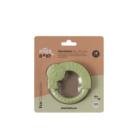 Anneau de Dentition en Silicone Vert pour Bébé - Doux et Sûr