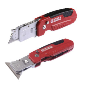 Couteau à Découpe et Grattoir 2-en-1 Spear & Jackson - Outil Multifonction Durable