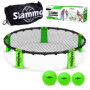 GoSports Ensemble Slammo - Jeu de Filet Circulaire avec 3 Balles et Étui