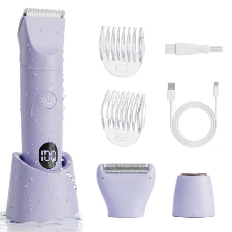 Rasoir Électrique Femme 3 en 1 avec Affichage LED - Carehabi