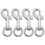 Crochets Pivotants SYEYCW pour Laisse de Chien - 4 Pièces en Zinc Argenté