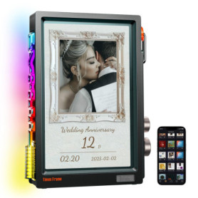 Divoom Times Frame - Cadre Photo Numérique WiFi 10,1" avec 64 Go de Stockage