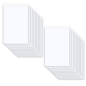 YunBey 20 Pochettes de Protection pour Cartes Transparentes