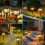 BUCASA Lot de 6 Lampes Solaires Modernes pour Jardin et Terrasse