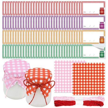 Lot de 128 Napperons en Papier Vintage avec Étiquettes Autocollantes