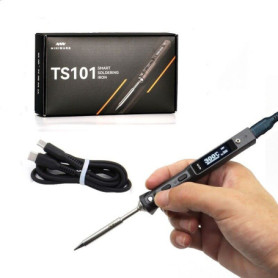 Fer à souder portable MINIWARE TS101 avec écran OLED et température réglable