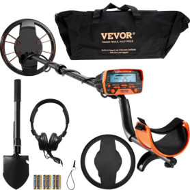 Détecteur de Métaux Professionnel VEVOR avec Écran LCD et Bobine Étanche