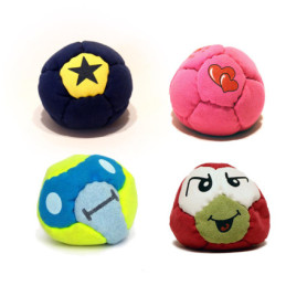 Tshaka Assortiment N°2 - Lot de 4 Balles de Jonglerie Colorées