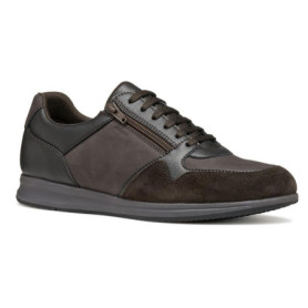 Basket Marron Geox U Avery pour Homme - Confort Respirant