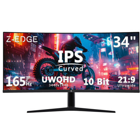 Moniteur Gamer Incurvé Z-Edge 34'' UltraWide 3440x1440 165Hz