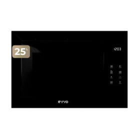 Micro-ondes intégré EVVO Mi45 Glass Noir avec Fonction Gril