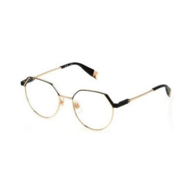 Lunettes de Soleil Furla VFU676 Or Rose et Noir Semi-Mat pour Femme