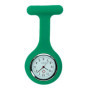 Montre Gousset Infirmière en Silicone Vert avec Cadran Blanc - TRIXES
