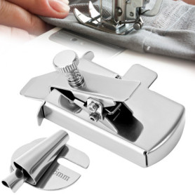 Pied de biche à ourlet roulé 6 mm avec guide magnétique - Accessoire de couture QWORK