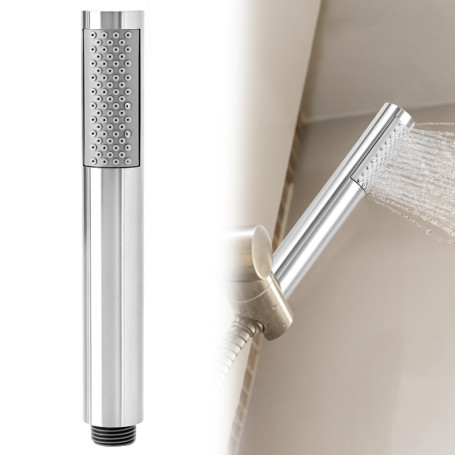 Pommeau de Douche Universel QWORK en Acier Inoxydable Chromé