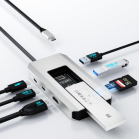 WAVLINK Hub USB-C 10 Gbit/s avec Port SSD M.2 et HDMI - Charge Rapide 100W