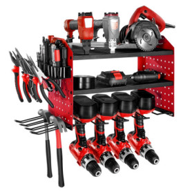 Organisateur mural VEVOR pour outils électriques - Rangement à 3 niveaux