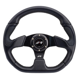 Volant Sport Simoni Racing X2330PUN/P en Eco-Cuir Noir - 330mm