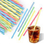 Behiruch 60 Pailles Réutilisables en Plastique Colorées pour Boissons