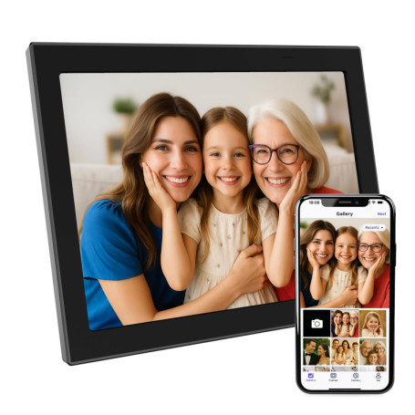 Cadre Photo Numérique WiFi Xoro 11" avec Écran Tactile HD 1280x800
