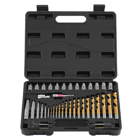 Kit Extracteur de Vis Cassée VEVOR 41 Pièces - Outils de Réparation Domicile et Atelier