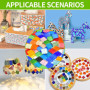 Lot de 1200 Carreaux de Mosaïque en Verre Multicolores pour Bricolage