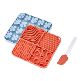 Lot de 2 Tapis d'Alimentation en Silicone pour Chien - Amazon Basics