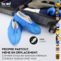 Couvre-chaussures jetables biped 100 - Antidérapants et imperméables