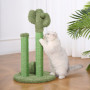 Griffoir en Cactus pour Chat - Poteau Triple Vert 68 cm