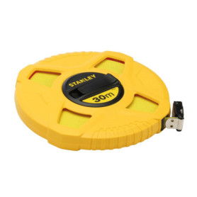 Mètre à Ruban Stanley 30m en Fibre de Verre Jaune Fluo