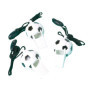 Pack de 12 Sifflets de Football Noir - Amscan