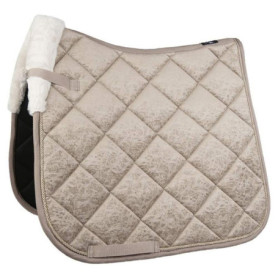 Tapis de Selle Marley Taupe pour Poney - Lavable en Machine