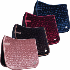Tapis de Selle Mellow Velvet Framboise pour Poney - HKM