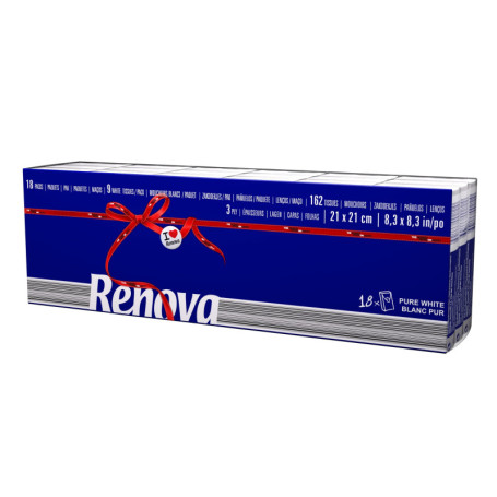 Mouchoirs de poche Renova Red Label - 18 paquets doux et protecteurs