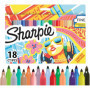 Sharpie Lot de 18 Marqueurs Permanents Couleurs Assorties à Pointe Fine