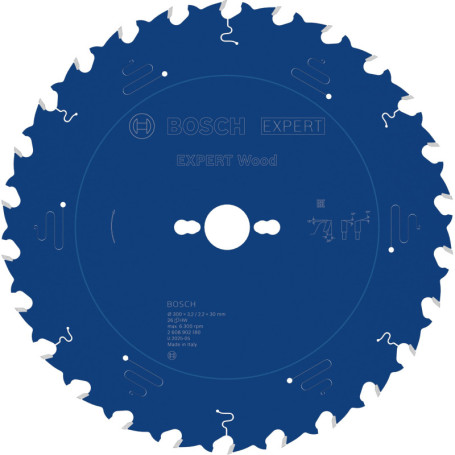 Lame de Scie Circulaire Bosch EXPERT Wood 300mm pour Bois Stationnaire