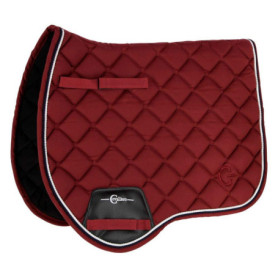 Tapis de Selle Salvina Bordeaux pour Poney - Confort Optimal