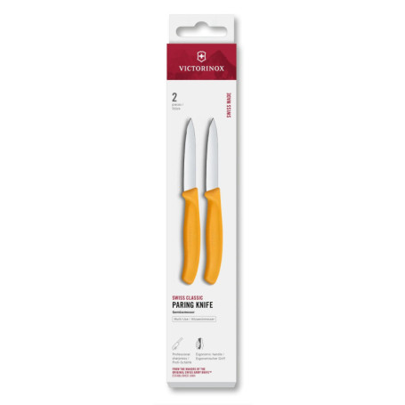 Set de Couteaux à Éplucher Victorinox Swiss Classic - 2 Pièces Jaunes