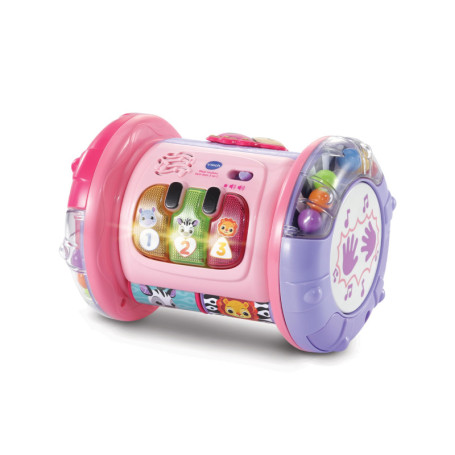 VTech Magi Rouleau Tam-Tam 3 en 1 Rose - Jouet Musical Évolutif pour Bébé