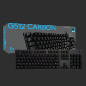 Clavier Gaming Mécanique Logitech G512 RGB - Touches Rétroéclairées et Personnalisables