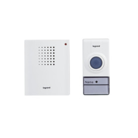Sonnette sans fil Legrand avec Gong et LED - Installation facile