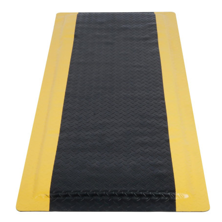 Tapis Anti-Fatigue Ergonomique Tonchean - 60 x 152 cm - Noir et Jaune