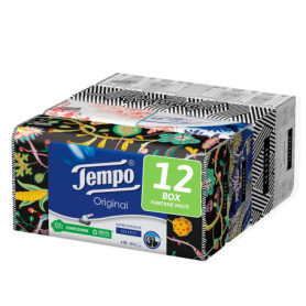 Tempo Box de Mouchoirs Original - 12 Paquets de 80 Mouchoirs 4 Couches