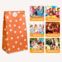 Sacs en Papier Colorés pour Anniversaire d'Enfant - 40 Sacs et 82 Autocollants