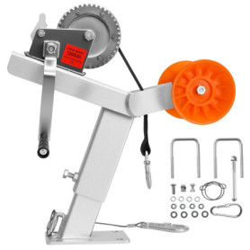 Support de Treuil VEVOR pour Remorque Bateau avec Sangle et Roulette TPU