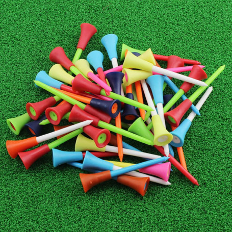 Pack de 50 Tees de Golf en Caoutchouc Colorés - GXQZSZ